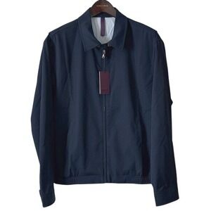NEW Men's Navy Jacket L Relaxed Bomber Windbreaker Classic